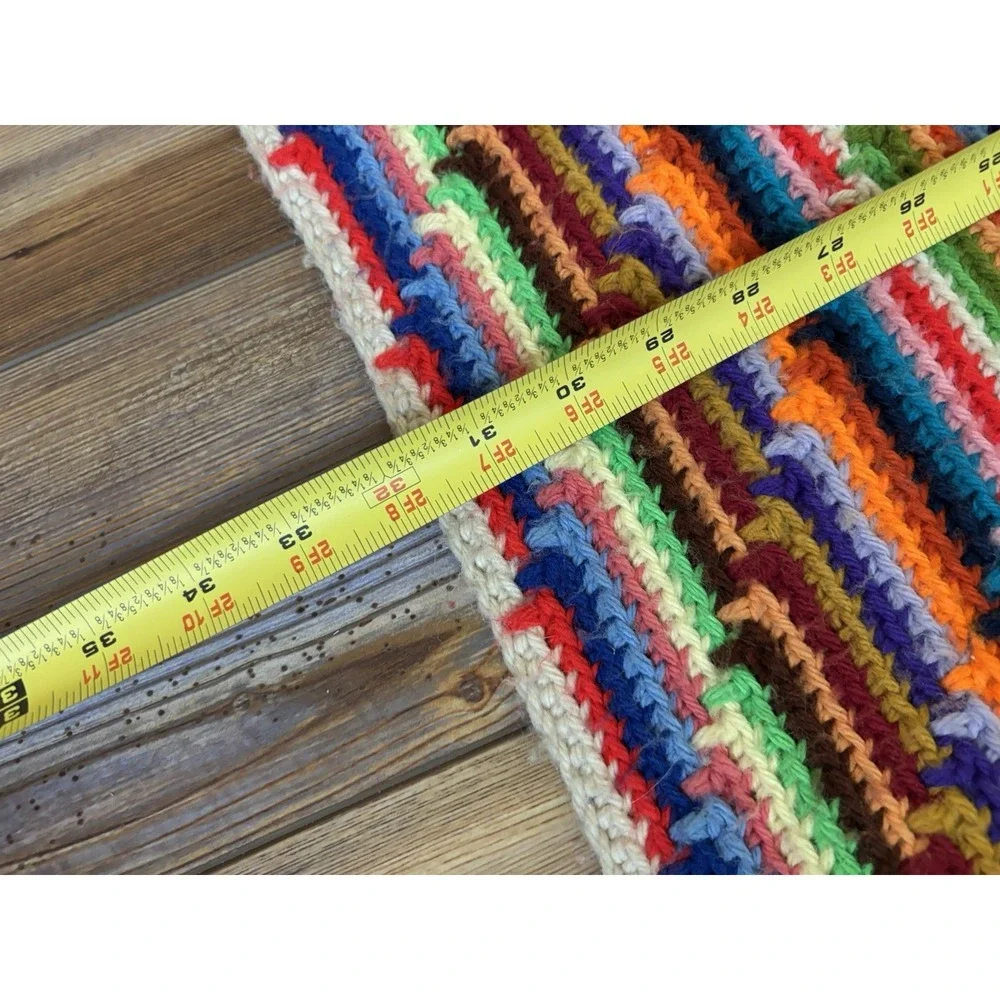 Crochet Oversized Throw Blanket‎ Afghan Homemade 64